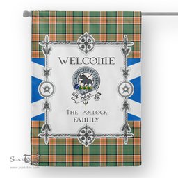 Pollock Hunting Tartan Garden Flag Clan Badge Tartan Flag Scottish Tartan House Flag, tartan garden flag, Tartan Flag, Crest Garden Flag, Garden Flag, Ireland Garden Flag, Family Crest, Custom Flag, Custom Garden Flag, Ireland Custom Flag, clan tartan flags