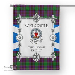 Logan Tartan Garden Flag Clan Badge Tartan Flag Scottish Tartan House Flag, tartan garden flag, Tartan Flag, Crest Garden Flag, Garden Flag, Ireland Garden Flag, Family Crest, Custom Flag, Custom Garden Flag, Ireland Custom Flag, clan tartan flags