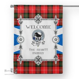 Nesbitt Tartan Garden Flag Clan Badge Tartan Flag Scottish Tartan House Flag, tartan garden flag, Tartan Flag, Crest Garden Flag, Garden Flag, Ireland Garden Flag, Family Crest, Custom Flag, Custom Garden Flag, Ireland Custom Flag, clan tartan flags