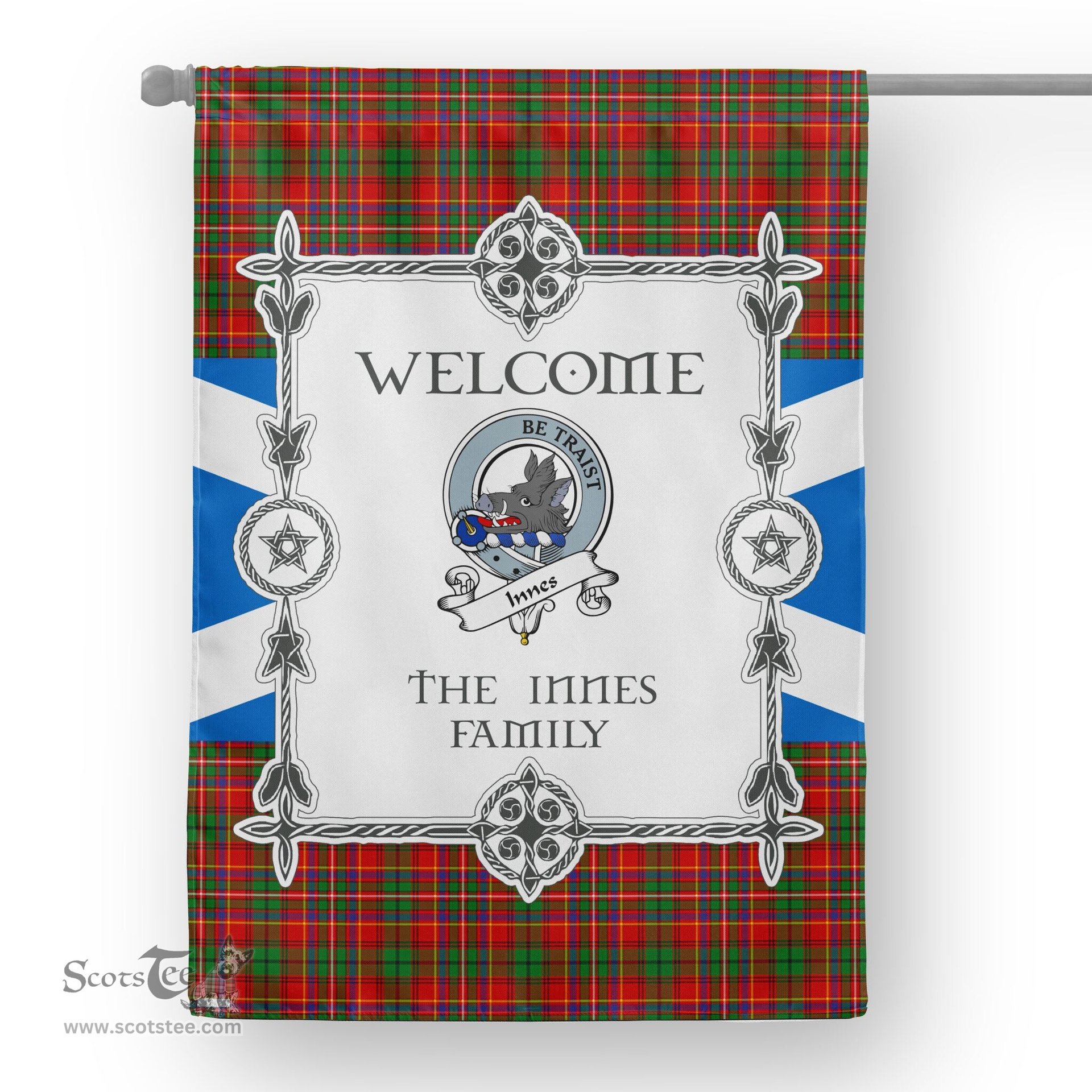 Innes Tartan Garden Flag Clan Badge Tartan Flag Scottish Tartan House Flag, tartan garden flag, Tartan Flag, Crest Garden Flag, Garden Flag, Ireland Garden Flag, Family Crest, Custom Flag, Custom Garden Flag, Ireland Custom Flag, clan tartan flags