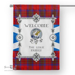 Leslie Modern Tartan Garden Flag Clan Badge Tartan Flag Scottish Tartan House Flag, tartan garden flag, Tartan Flag, Crest Garden Flag, Garden Flag, Ireland Garden Flag, Family Crest, Custom Flag, Custom Garden Flag, Ireland Custom Flag, clan tartan flags