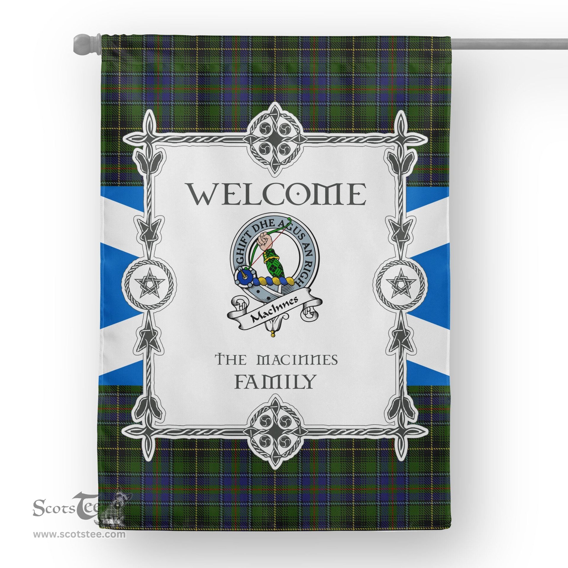 MacInnes Tartan Garden Flag Clan Badge Tartan Flag Scottish Tartan House Flag, tartan garden flag, Tartan Flag, Crest Garden Flag, Garden Flag, Ireland Garden Flag, Family Crest, Custom Flag, Custom Garden Flag, Ireland Custom Flag, clan tartan flags