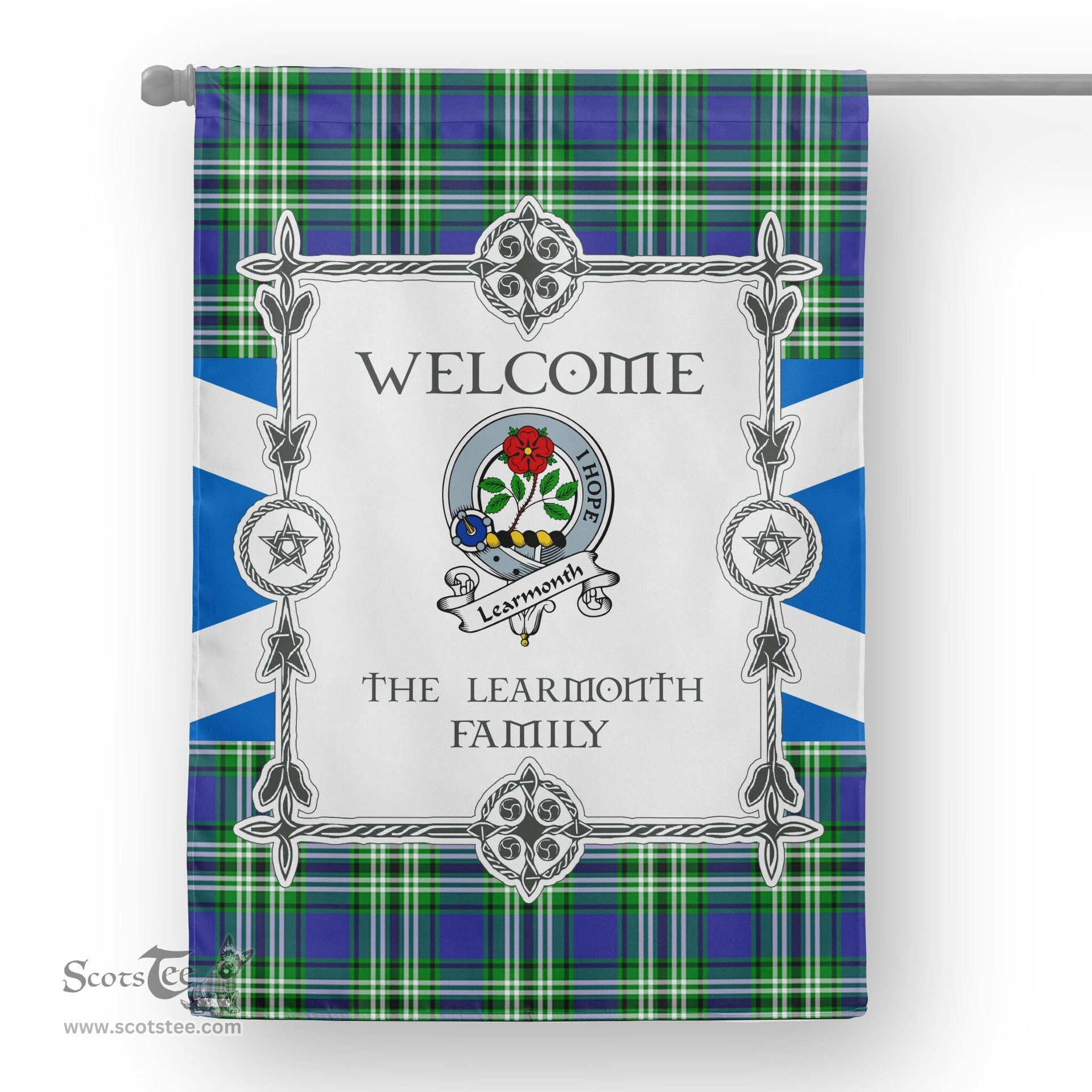 Learmonth Tartan Garden Flag Clan Badge Tartan Flag Scottish Tartan House Flag, tartan garden flag, Tartan Flag, Crest Garden Flag, Garden Flag, Ireland Garden Flag, Family Crest, Custom Flag, Custom Garden Flag, Ireland Custom Flag, clan tartan flags