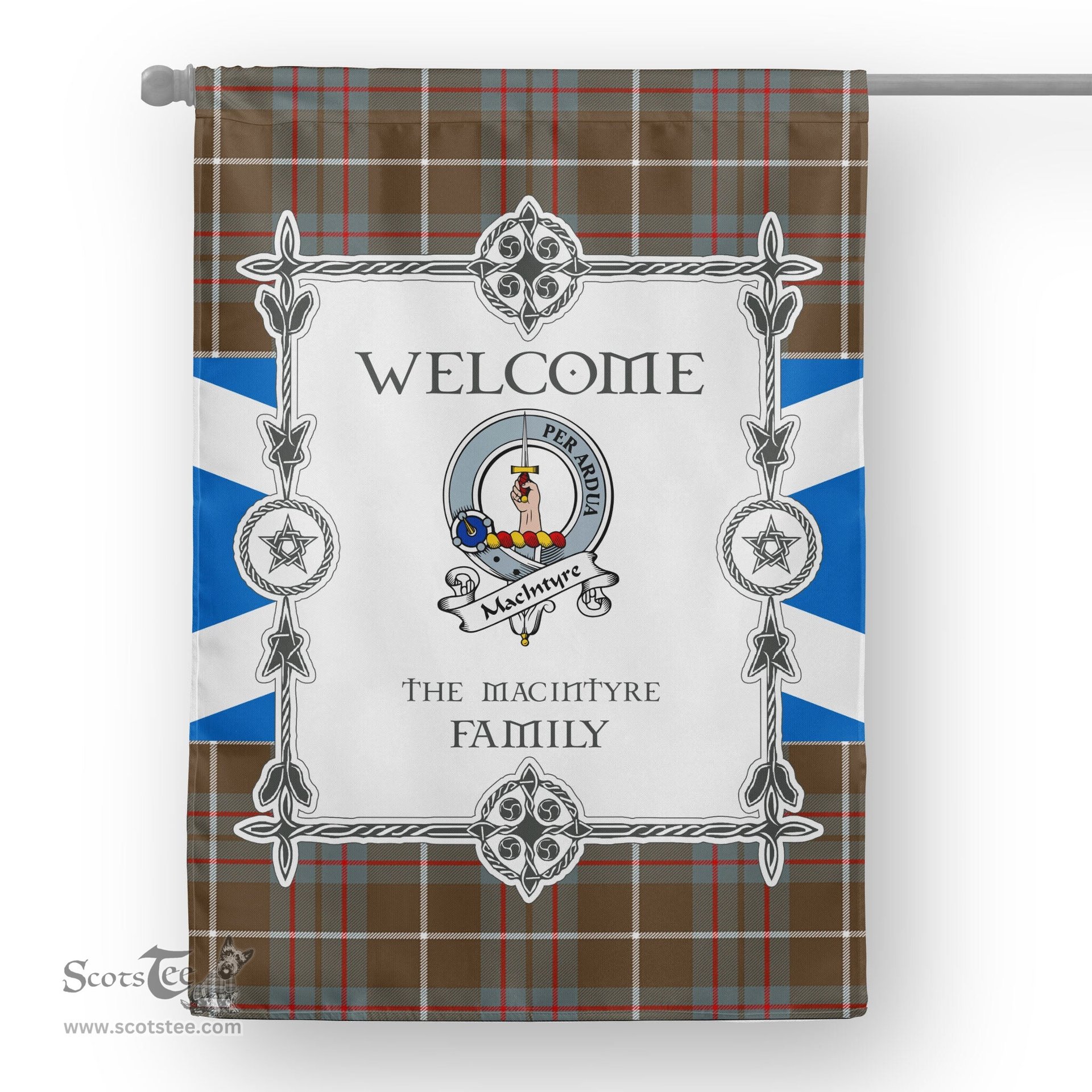 MacIntyre Hunting Weathered Tartan Garden Flag Clan Badge Tartan Flag Scottish Tartan House Flag, tartan garden flag, Tartan Flag, Crest Garden Flag, Garden Flag, Ireland Garden Flag, Family Crest, Custom Flag, Custom Garden Flag, Ireland Custom Flag, clan tartan flags