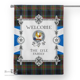 Lyle Tartan Garden Flag Clan Badge Tartan Flag Scottish Tartan House Flag, tartan garden flag, Tartan Flag, Crest Garden Flag, Garden Flag, Ireland Garden Flag, Family Crest, Custom Flag, Custom Garden Flag, Ireland Custom Flag, clan tartan flags