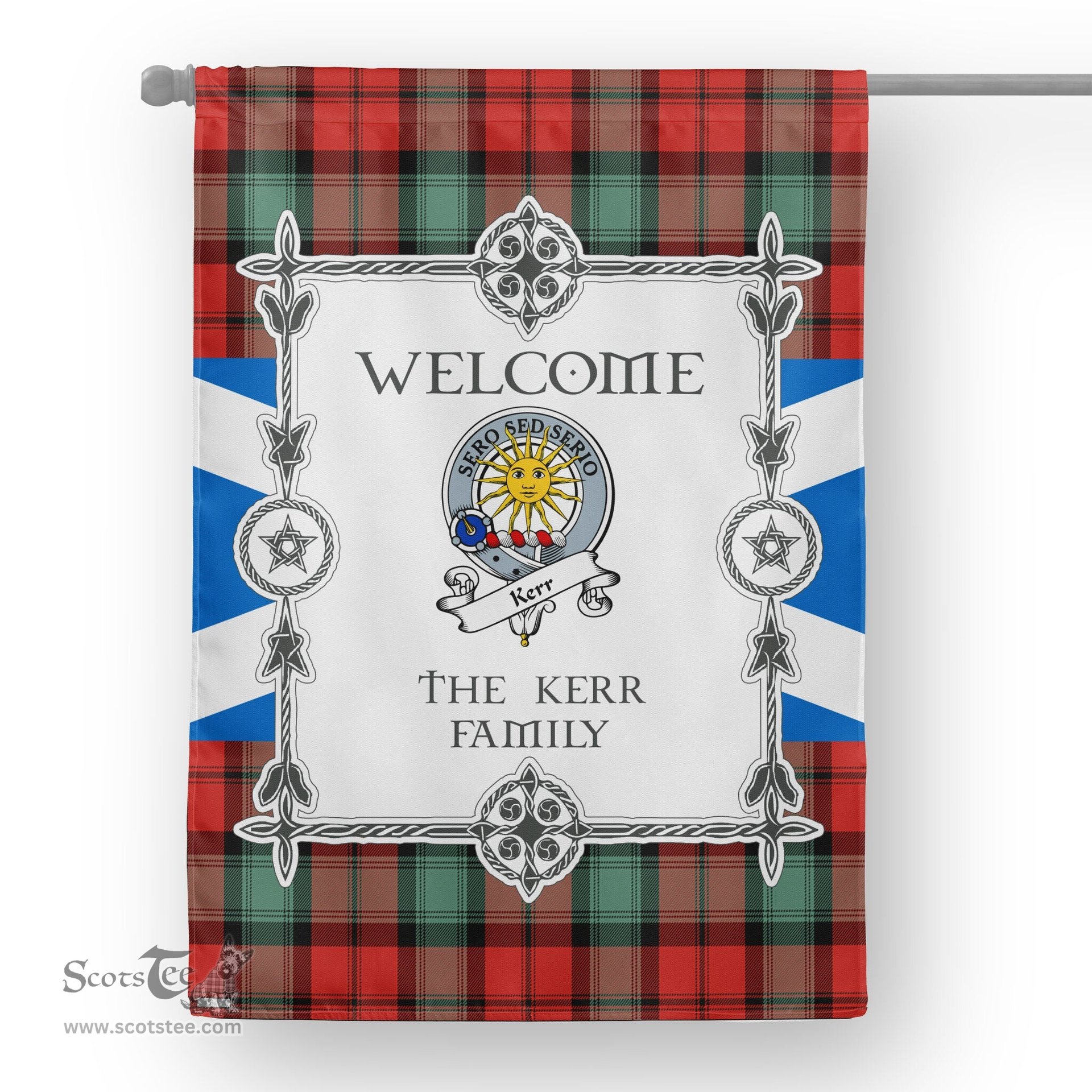 Kerr Ancient Tartan Garden Flag Clan Badge Tartan Flag Scottish Tartan House Flag, tartan garden flag, Tartan Flag, Crest Garden Flag, Garden Flag, Ireland Garden Flag, Family Crest, Custom Flag, Custom Garden Flag, Ireland Custom Flag, clan tartan flags