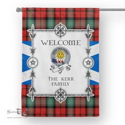 Kerr Ancient Tartan Garden Flag Clan Badge Tartan Flag Scottish Tartan House Flag, tartan garden flag, Tartan Flag, Crest Garden Flag, Garden Flag, Ireland Garden Flag, Family Crest, Custom Flag, Custom Garden Flag, Ireland Custom Flag, clan tartan flags