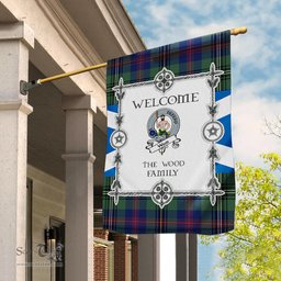 Scotstee Shop Wood Tartan Garden Flag Clan Badge Tartan Flag Scottish Tartan House Flag, tartan garden flag, Tartan Flag, Crest Garden Flag, Garden Flag, Ireland Garden Flag, Family Crest, Custom Flag, Custom Garden Flag, Ireland Custom Flag, clan tartan flags