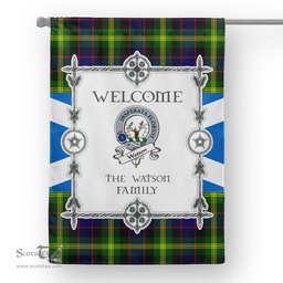 Watson Modern Tartan Garden Flag Clan Badge Tartan Flag Scottish Tartan House Flag, tartan garden flag, Tartan Flag, Crest Garden Flag, Garden Flag, Ireland Garden Flag, Family Crest, Custom Flag, Custom Garden Flag, Ireland Custom Flag, clan tartan flags