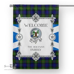 MacEwan Tartan Garden Flag Clan Badge Tartan Flag Scottish Tartan House Flag, tartan garden flag, Tartan Flag, Crest Garden Flag, Garden Flag, Ireland Garden Flag, Family Crest, Custom Flag, Custom Garden Flag, Ireland Custom Flag, clan tartan flags