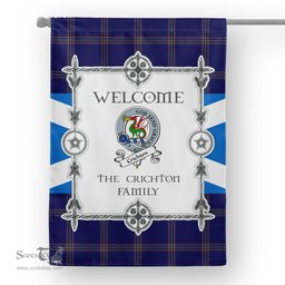 Scotstee Shop Crichton Tartan Garden Flag Clan Badge Tartan Flag Scottish Tartan House Flag, tartan garden flag, Tartan Flag, Crest Garden Flag, Garden Flag, Ireland Garden Flag, Family Crest, Custom Flag, Custom Garden Flag, Ireland Custom Flag, clan tartan flags