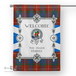 Fraser Ancient Tartan Garden Flag Clan Badge Tartan Flag Scottish Tartan Garden Flag, Tartan House Flag, Tartan Flag, Crest Garden Flag, Garden Flag, Ireland Garden Flag, Family Crest, Custom Flag, Custom Garden Flag, Ireland Custom Flag, Clan Tartan Flags