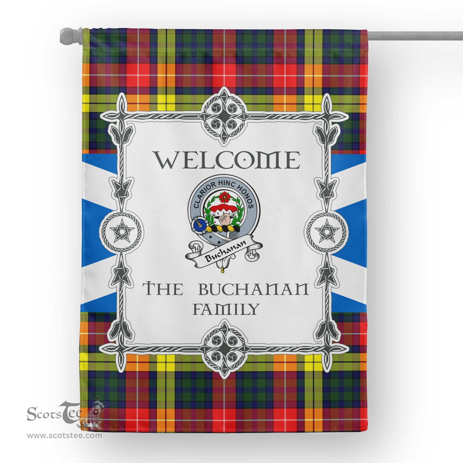 Scotstee Shop Buchanan Modern Tartan Garden Flag Clan Badge Tartan Flag Scottish Tartan House Flag, tartan garden flag, Tartan Flag, Crest Garden Flag, Garden Flag, Ireland Garden Flag, Family Crest, Custom Flag, Custom Garden Flag, Ireland Custom Flag, clan tartan flags