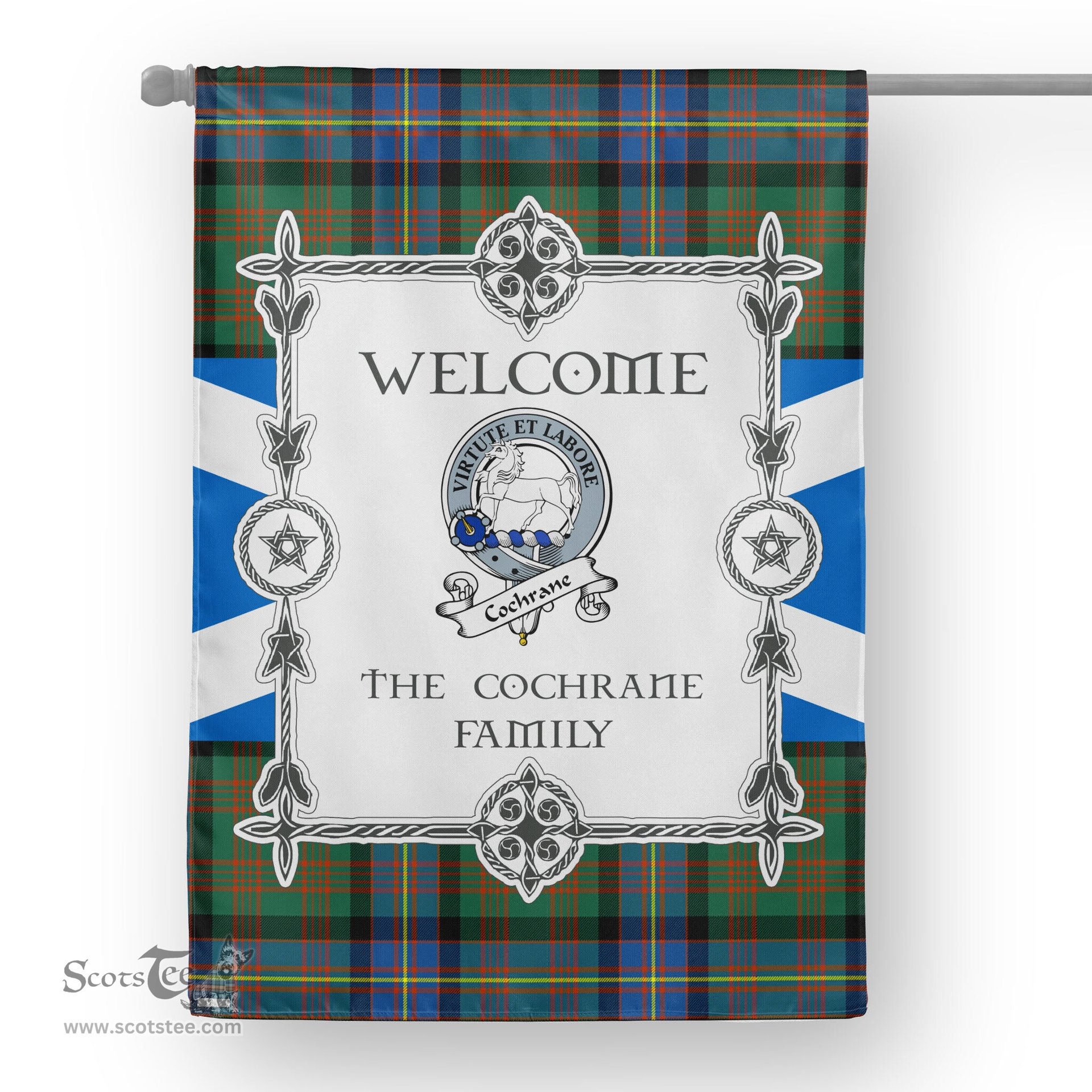 Scotstee Shop Cochrane Ancient Tartan Garden Flag Clan Badge Tartan Flag Scottish Tartan House Flag, tartan garden flag, Tartan Flag, Crest Garden Flag, Garden Flag, Ireland Garden Flag, Family Crest, Custom Flag, Custom Garden Flag, Ireland Custom Flag, clan tartan flags