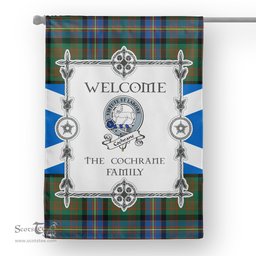 Scotstee Shop Cochrane Ancient Tartan Garden Flag Clan Badge Tartan Flag Scottish Tartan House Flag, tartan garden flag, Tartan Flag, Crest Garden Flag, Garden Flag, Ireland Garden Flag, Family Crest, Custom Flag, Custom Garden Flag, Ireland Custom Flag, clan tartan flags