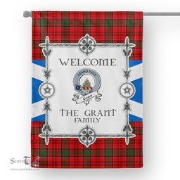Grant Red Tartan Garden Flag Clan Badge Tartan Flag Scottish Tartan Garden Flag, Tartan House Flag, Tartan Flag, Crest Garden Flag, Garden Flag, Ireland Garden Flag, Family Crest, Custom Flag, Custom Garden Flag, Ireland Custom Flag, Clan Tartan Flags