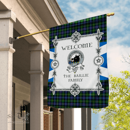 Scotstee Shop Baillie Hunting Tartan Garden Flag Clan Badge Tartan Flag Scottish Tartan House Flag, tartan garden flag, Tartan Flag, Crest Garden Flag, Garden Flag, Ireland Garden Flag, Family Crest, Custom Flag, Custom Garden Flag, Ireland Custom Flag, clan tartan flags