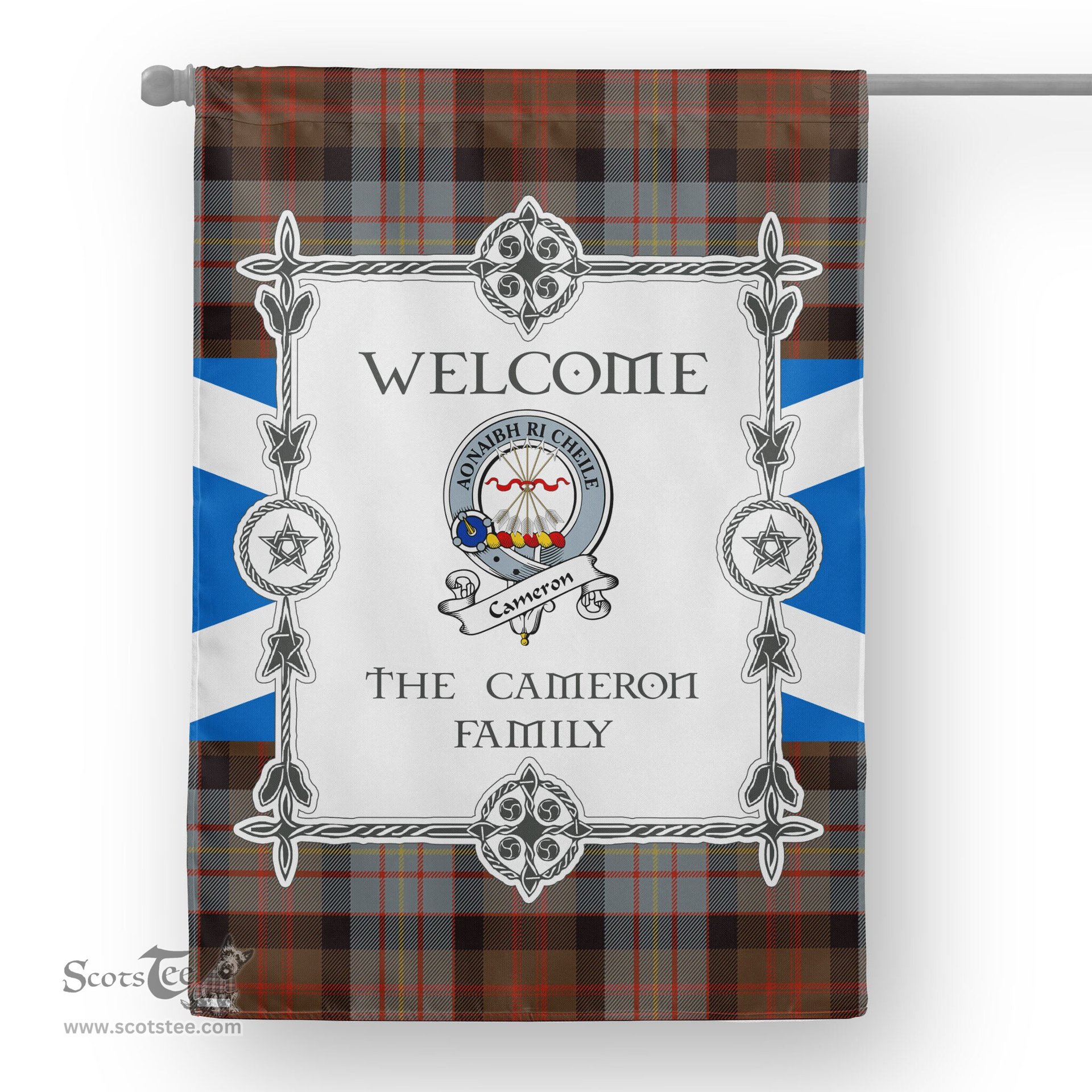 Scotstee Shop Clan Cameron Flag Cameron Of Erracht Weathered Tartan Garden Flag Clan Badge Tartan Flag Scottish Tartan House Flag, tartan garden flag, Tartan Flag, Crest Garden Flag, Garden Flag, Ireland Garden Flag, Family Crest, Custom Flag, Custom Garden Flag, Ireland Custom Flag, clan tartan flags