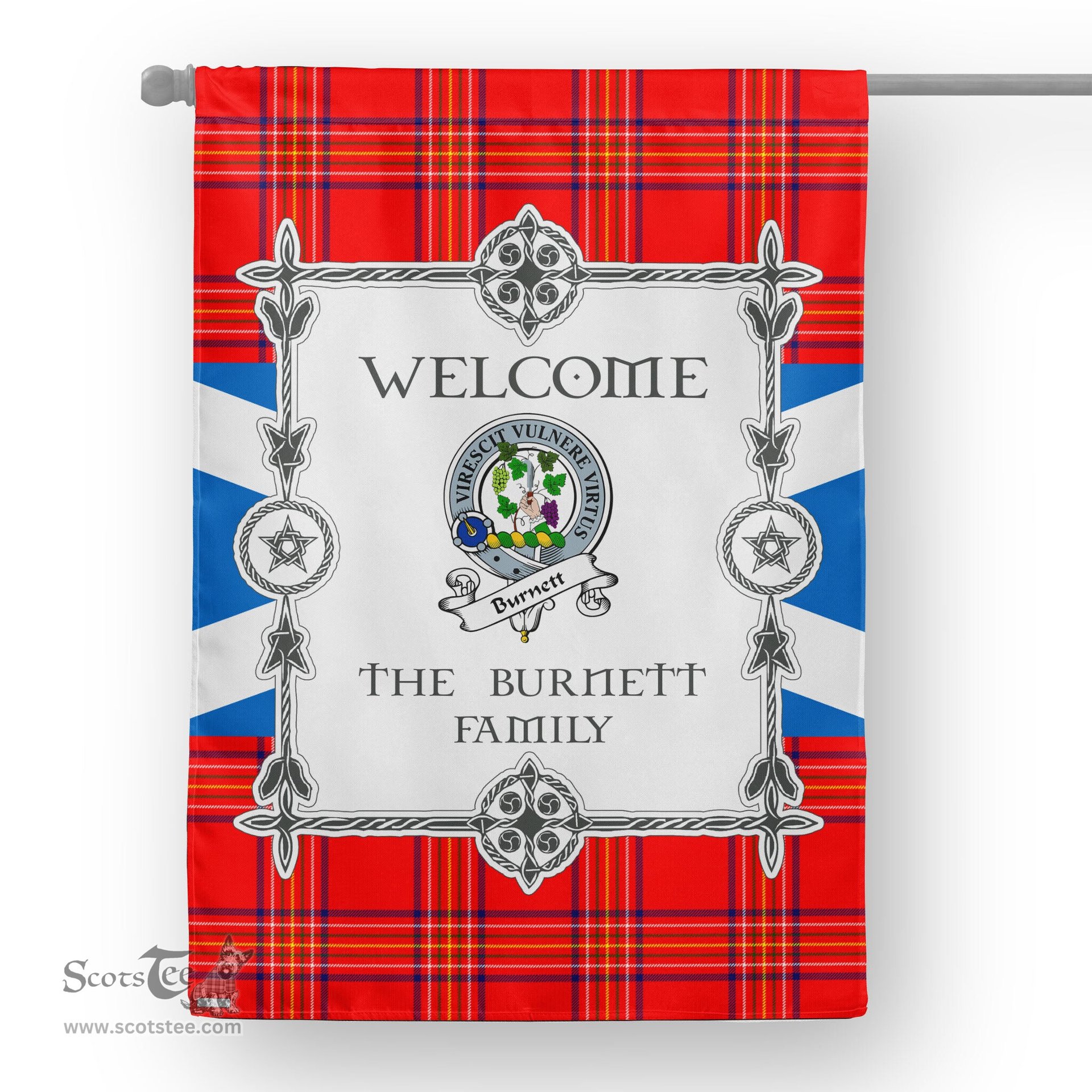 Scotstee Shop Burnett Modern Tartan Garden Flag Clan Badge Tartan Flag Scottish Tartan House Flag, tartan garden flag, Tartan Flag, Crest Garden Flag, Garden Flag, Ireland Garden Flag, Family Crest, Custom Flag, Custom Garden Flag, Ireland Custom Flag, clan tartan flags