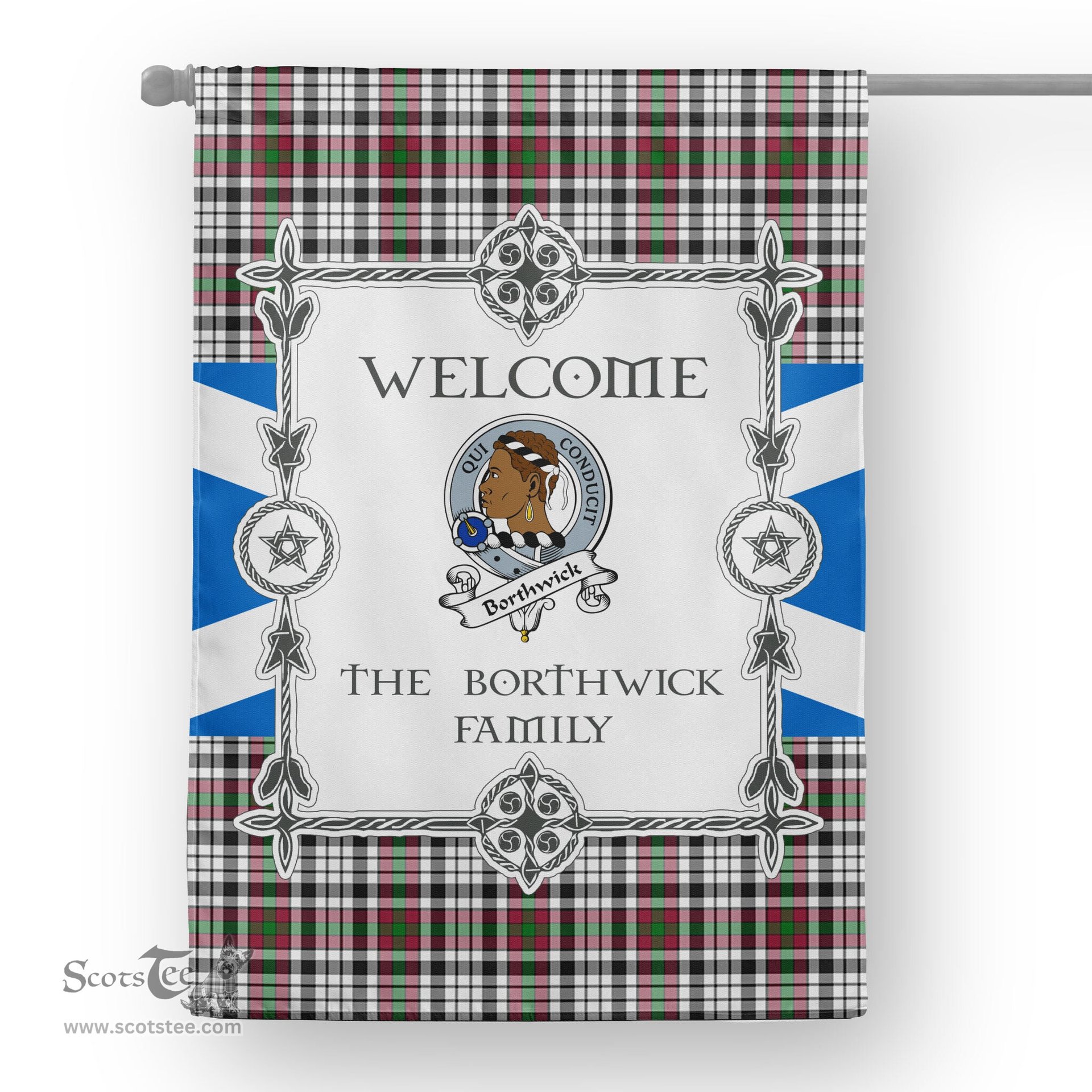 Scotstee Shop Borthwick Tartan Garden Flag Clan Badge Tartan Flag Scottish Tartan House Flag, tartan garden flag, Tartan Flag, Crest Garden Flag, Garden Flag, Ireland Garden Flag, Family Crest, Custom Flag, Custom Garden Flag, Ireland Custom Flag, clan tartan flags