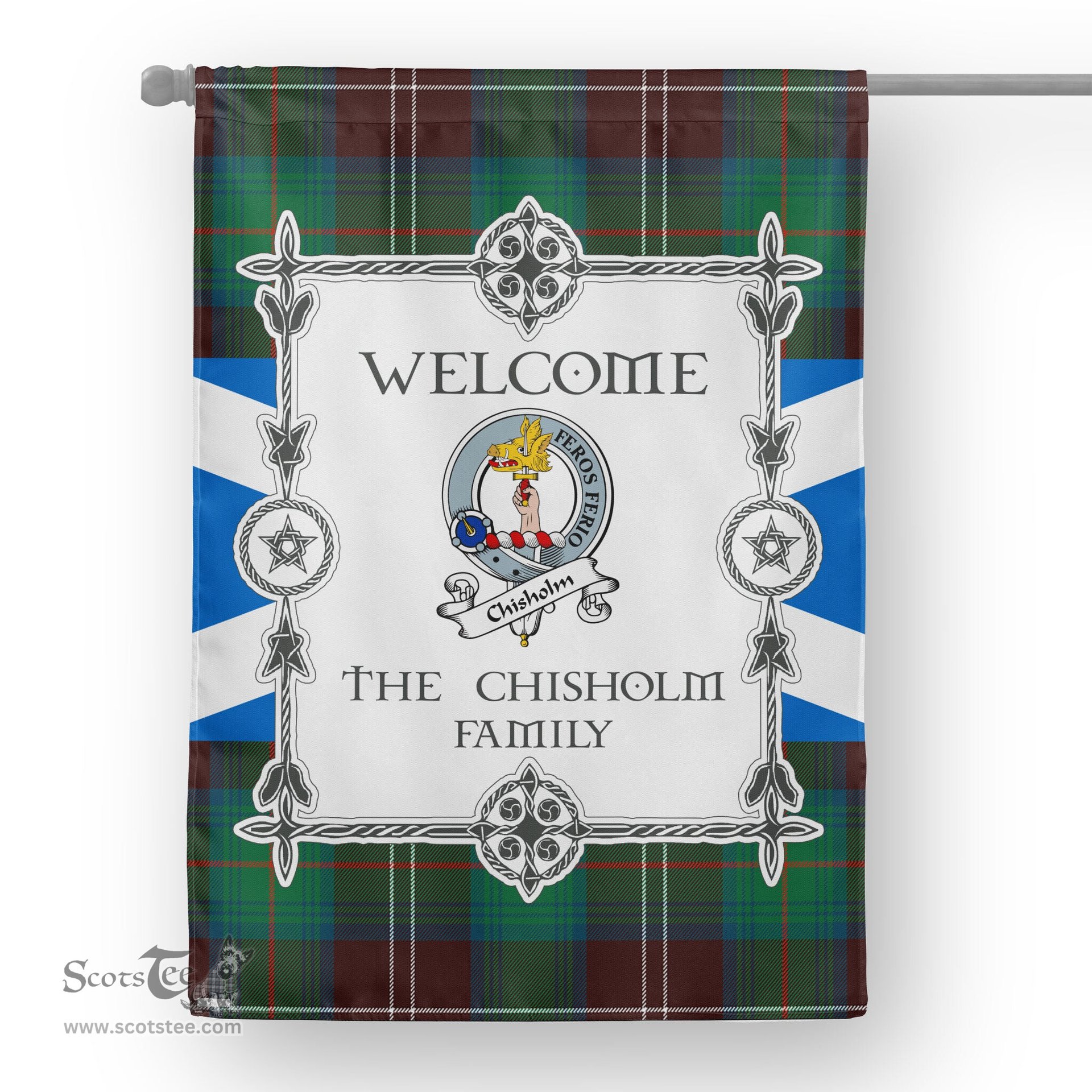 Scotstee Shop Chisholm Hunting Ancient Tartan Garden Flag Clan Badge Tartan Flag Scottish Tartan House Flag, tartan garden flag, Tartan Flag, Crest Garden Flag, Garden Flag, Ireland Garden Flag, Family Crest, Custom Flag, Custom Garden Flag, Ireland Custom Flag, clan tartan flags