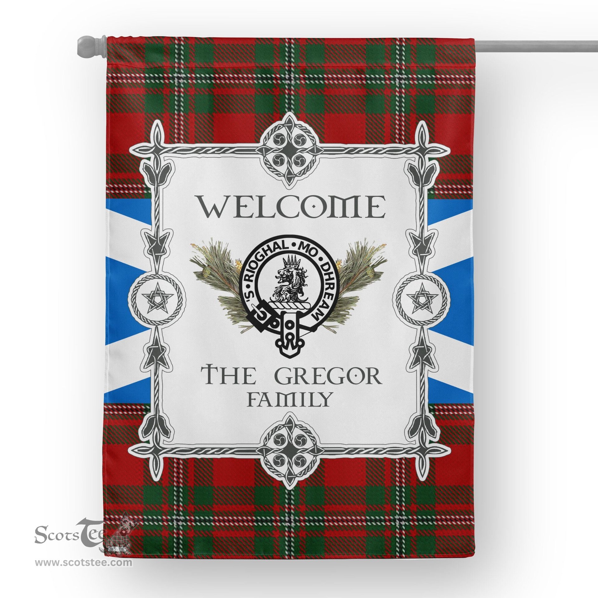 Gregor Tartan Garden Flag Clan Badge Tartan Flag Scottish Tartan Garden Flag, Tartan House Flag, Tartan Flag, Crest Garden Flag, Garden Flag, Ireland Garden Flag, Family Crest, Custom Flag, Custom Garden Flag, Ireland Custom Flag, Clan Tartan Flags