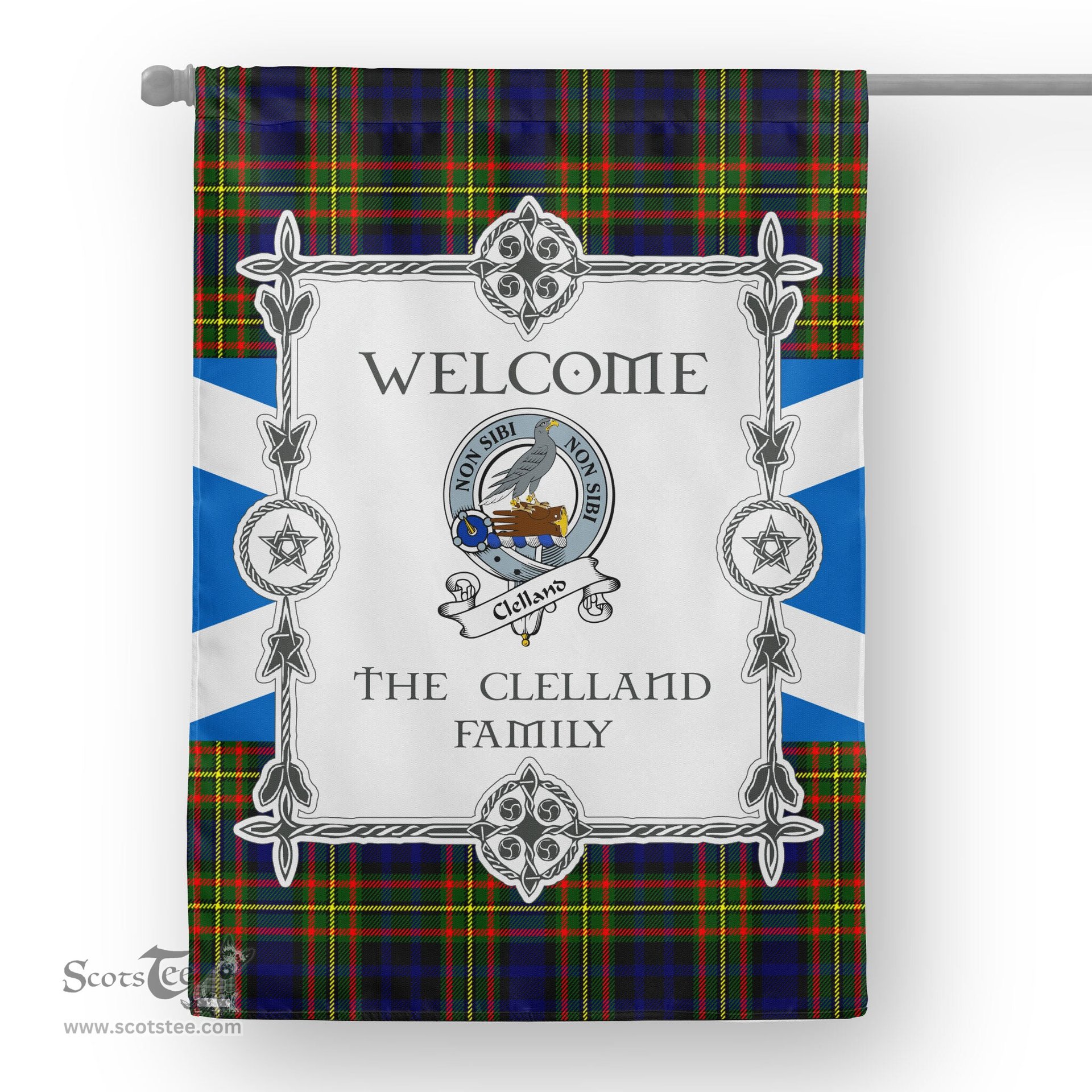 Scotstee Shop Clelland Tartan Garden Flag Clan Badge Tartan Flag Scottish Tartan House Flag, tartan garden flag, Tartan Flag, Crest Garden Flag, Garden Flag, Ireland Garden Flag, Family Crest, Custom Flag, Custom Garden Flag, Ireland Custom Flag, clan tartan flags