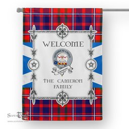 Scotstee Shop Cameron Of Lochiel Modern Tartan Garden Flag Clan Badge Tartan Flag Scottish Tartan House Flag, tartan garden flag, Tartan Flag, Crest Garden Flag, Garden Flag, Ireland Garden Flag, Family Crest, Custom Flag, Custom Garden Flag, Ireland Custom Flag, clan tartan flags