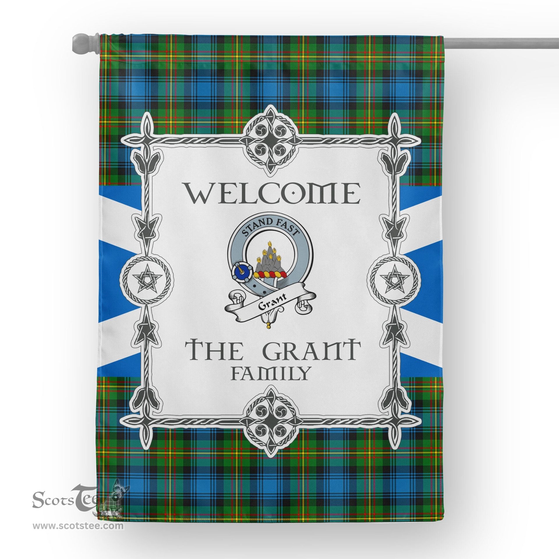 Grant Hunting Tartan Garden Flag Clan Badge Tartan Flag Scottish Tartan Garden Flag, Tartan House Flag, Tartan Flag, Crest Garden Flag, Garden Flag, Ireland Garden Flag, Family Crest, Custom Flag, Custom Garden Flag, Ireland Custom Flag, Clan Tartan Flags