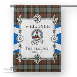 Ferguson Weathered Tartan Garden Flag Clan Badge Tartan Flag Scottish Tartan Garden Flag, Tartan House Flag, Tartan Flag, Crest Garden Flag, Garden Flag, Ireland Garden Flag, Family Crest, Custom Flag, Custom Garden Flag, Ireland Custom Flag, Clan Tartan Flags