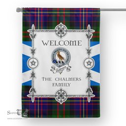 Scotstee Shop Chalmers Tartan Garden Flag Clan Badge Tartan Flag Scottish Tartan House Flag, tartan garden flag, Tartan Flag, Crest Garden Flag, Garden Flag, Ireland Garden Flag, Family Crest, Custom Flag, Custom Garden Flag, Ireland Custom Flag, clan tartan flags