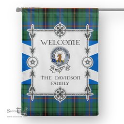 Scotstee Shop Davidson Ancient Tartan Garden Flag Clan Badge Tartan Flag Scottish Tartan House Flag, tartan garden flag, Tartan Flag, Crest Garden Flag, Garden Flag, Ireland Garden Flag, Family Crest, Custom Flag, Custom Garden Flag, Ireland Custom Flag, clan tartan flags