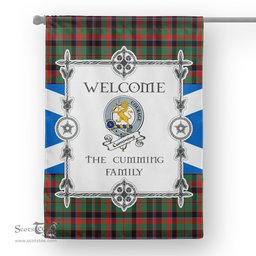Scotstee Shop Cumming Hunting Ancient Tartan Garden Flag Clan Badge Tartan Flag Scottish Tartan House Flag, tartan garden flag, Tartan Flag, Crest Garden Flag, Garden Flag, Ireland Garden Flag, Family Crest, Custom Flag, Custom Garden Flag, Ireland Custom Flag, clan tartan flags