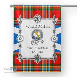 Scotstee Shop Chattan Modern Tartan Garden Flag Clan Badge Tartan Flag Scottish Tartan House Flag, tartan garden flag, Tartan Flag, Crest Garden Flag, Garden Flag, Ireland Garden Flag, Family Crest, Custom Flag, Custom Garden Flag, Ireland Custom Flag, clan tartan flags