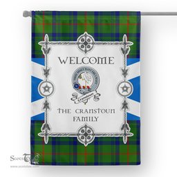 Scotstee Shop Cranstoun Hunting Tartan Garden Flag Clan Badge Tartan Flag Scottish Tartan House Flag, tartan garden flag, Tartan Flag, Crest Garden Flag, Garden Flag, Ireland Garden Flag, Family Crest, Custom Flag, Custom Garden Flag, Ireland Custom Flag, clan tartan flags