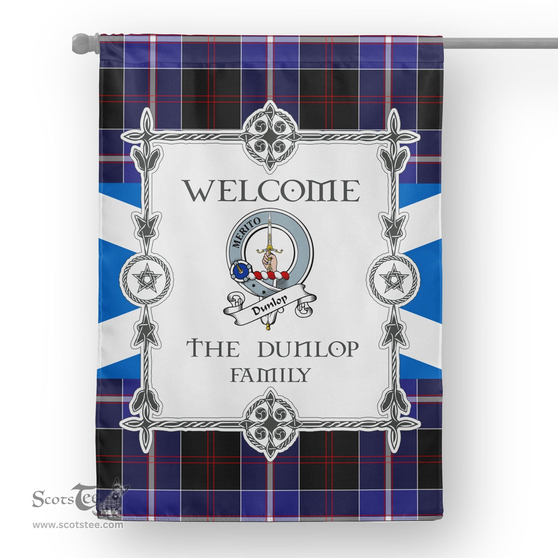 Dunlop Modern Tartan Garden Flag Clan Badge Tartan Flag Scottish Tartan Garden Flag, Tartan House Flag, Tartan Flag, Crest Garden Flag, Garden Flag, Ireland Garden Flag, Family Crest, Custom Flag, Custom Garden Flag, Ireland Custom Flag, Clan Tartan Flags