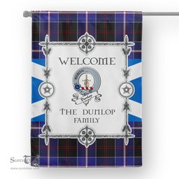 Dunlop Modern Tartan Garden Flag Clan Badge Tartan Flag Scottish Tartan Garden Flag, Tartan House Flag, Tartan Flag, Crest Garden Flag, Garden Flag, Ireland Garden Flag, Family Crest, Custom Flag, Custom Garden Flag, Ireland Custom Flag, Clan Tartan Flags