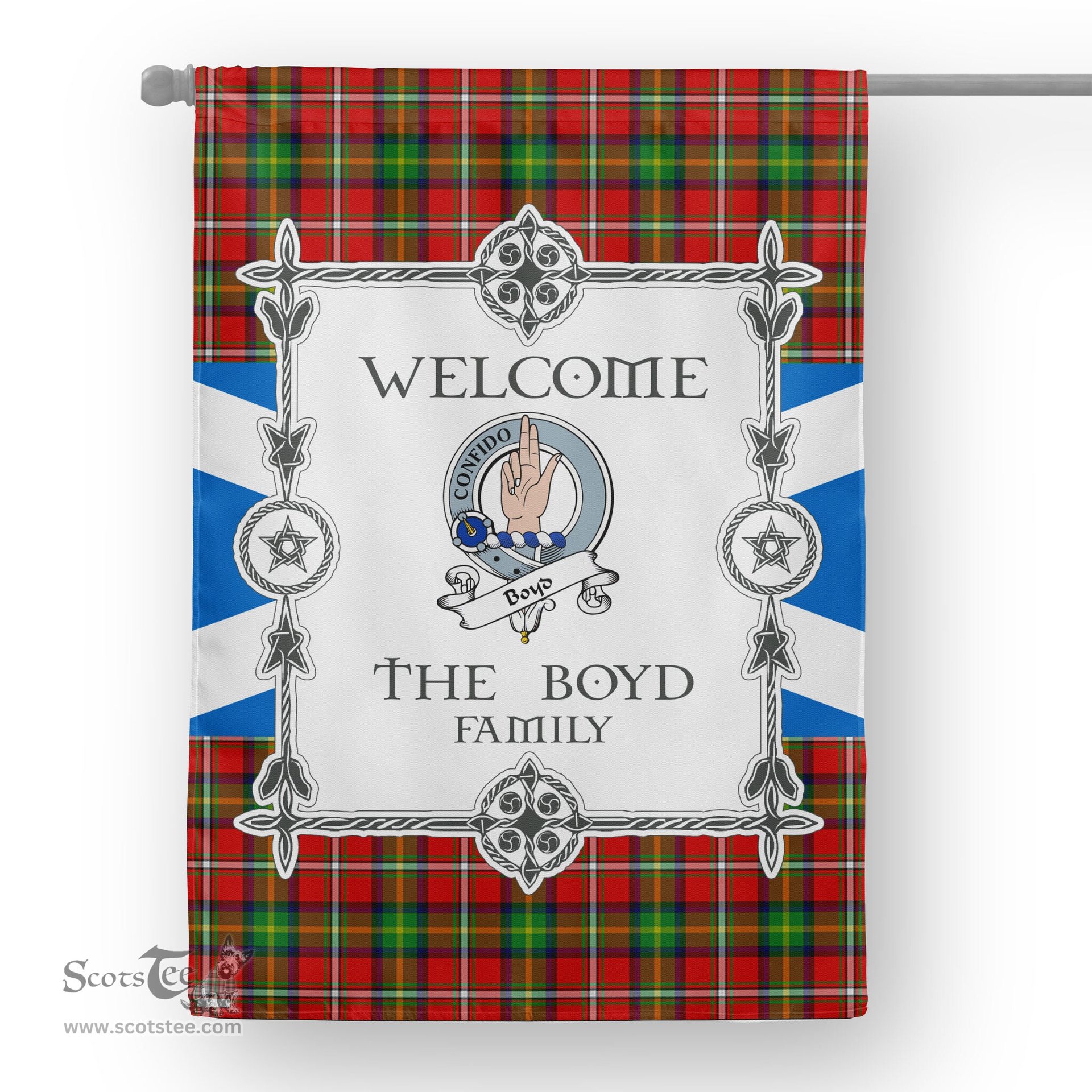 Scotstee Shop Boyd Tartan Garden Flag Clan Badge Tartan Flag Scottish Tartan House Flag, tartan garden flag, Tartan Flag, Crest Garden Flag, Garden Flag, Ireland Garden Flag, Family Crest, Custom Flag, Custom Garden Flag, Ireland Custom Flag, clan tartan flags