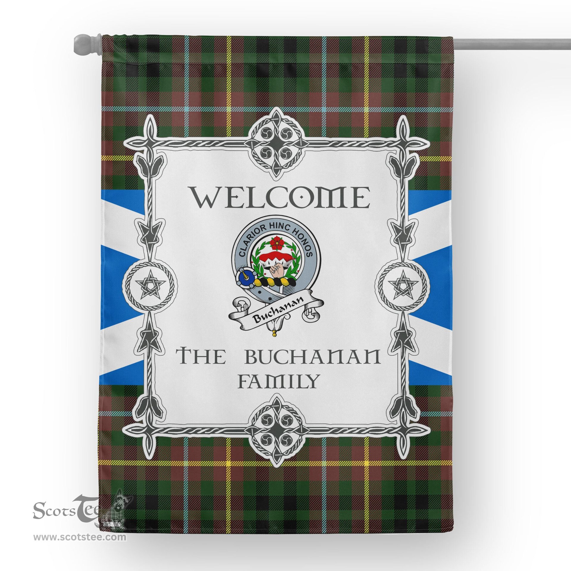 Scotstee Shop Buchanan Hunting Tartan Garden Flag Clan Badge Tartan Flag Scottish Tartan House Flag, tartan garden flag, Tartan Flag, Crest Garden Flag, Garden Flag, Ireland Garden Flag, Family Crest, Custom Flag, Custom Garden Flag, Ireland Custom Flag, clan tartan flags