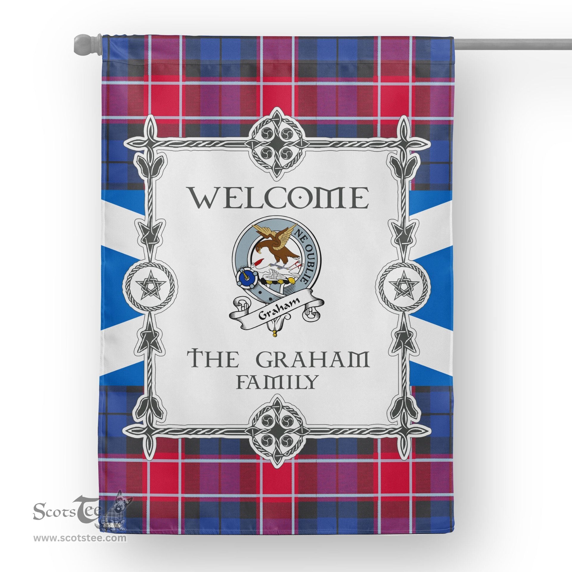 Graham Of Menteith Pink Tartan Garden Flag Clan Badge Tartan Flag Scottish Tartan Garden Flag, Tartan House Flag, Tartan Flag, Crest Garden Flag, Garden Flag, Ireland Garden Flag, Family Crest, Custom Flag, Custom Garden Flag, Ireland Custom Flag, Clan Tartan Flags