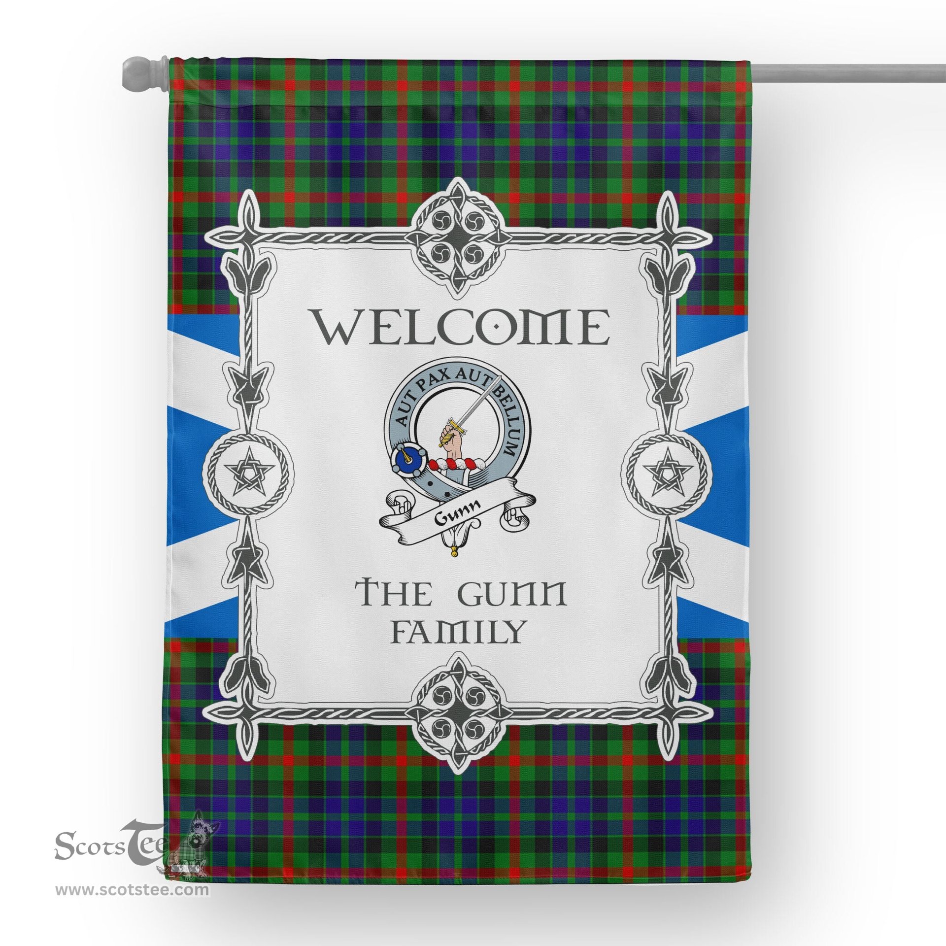 Gunn Tartan Garden Flag Clan Badge Tartan Flag Scottish Tartan Garden Flag, Tartan House Flag, Tartan Flag, Crest Garden Flag, Garden Flag, Ireland Garden Flag, Family Crest, Custom Flag, Custom Garden Flag, Ireland Custom Flag, Clan Tartan Flags