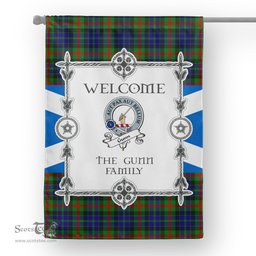 Gunn Tartan Garden Flag Clan Badge Tartan Flag Scottish Tartan Garden Flag, Tartan House Flag, Tartan Flag, Crest Garden Flag, Garden Flag, Ireland Garden Flag, Family Crest, Custom Flag, Custom Garden Flag, Ireland Custom Flag, Clan Tartan Flags