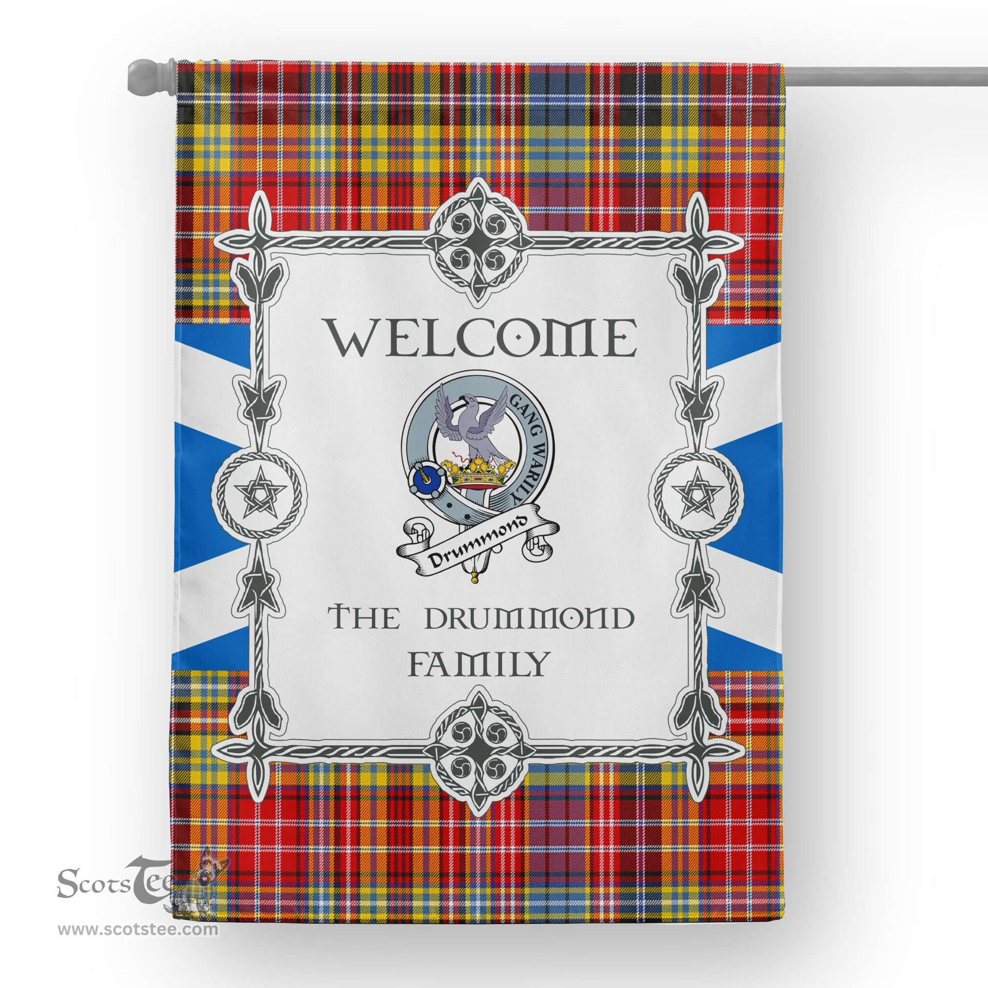 Scotstee Shop Drummond Of Strathallan Tartan Garden Flag Clan Badge Tartan Flag Scottish Tartan House Flag, tartan garden flag, Tartan Flag, Crest Garden Flag, Garden Flag, Ireland Garden Flag, Family Crest, Custom Flag, Custom Garden Flag, Ireland Custom Flag, clan tartan flags