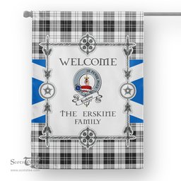 Erskine Black And White Tartan Garden Flag Clan Badge Tartan Flag Scottish Tartan Garden Flag, Tartan House Flag, Tartan Flag, Crest Garden Flag, Garden Flag, Ireland Garden Flag, Family Crest, Custom Flag, Custom Garden Flag, Ireland Custom Flag, Clan Tartan Flags