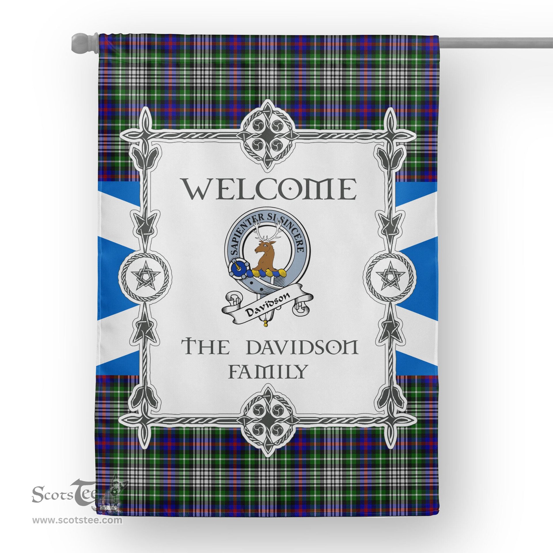 Scotstee Shop Davidson Of Tulloch Dress Tartan Garden Flag Clan Badge Tartan Flag Scottish Tartan House Flag, tartan garden flag, Tartan Flag, Crest Garden Flag, Garden Flag, Ireland Garden Flag, Family Crest, Custom Flag, Custom Garden Flag, Ireland Custom Flag, clan tartan flags