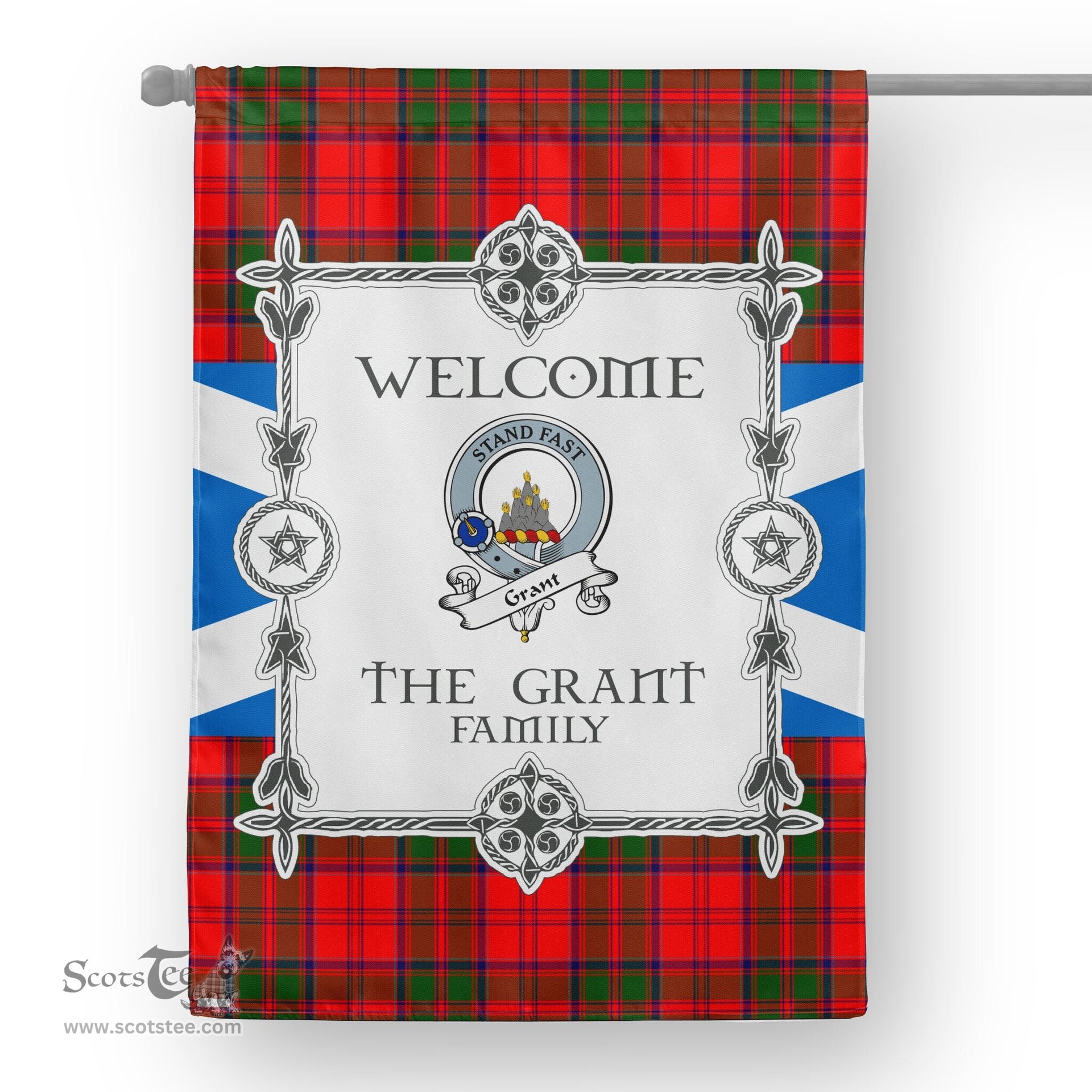 Grant Modern Tartan Garden Flag Clan Badge Tartan Flag Scottish Tartan Garden Flag, Tartan House Flag, Tartan Flag, Crest Garden Flag, Garden Flag, Ireland Garden Flag, Family Crest, Custom Flag, Custom Garden Flag, Ireland Custom Flag, Clan Tartan Flags