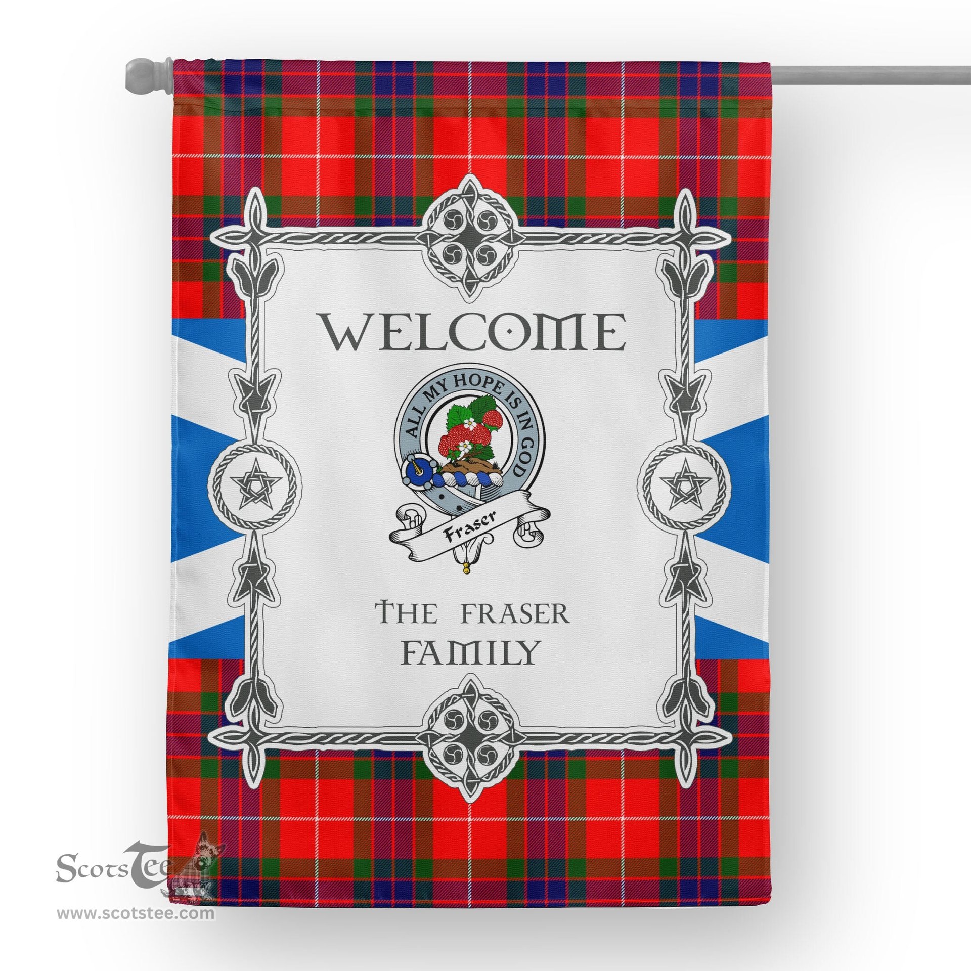 Fraser Modern Tartan Garden Flag Clan Badge Tartan Flag Scottish Tartan Garden Flag, Tartan House Flag, Tartan Flag, Crest Garden Flag, Garden Flag, Ireland Garden Flag, Family Crest, Custom Flag, Custom Garden Flag, Ireland Custom Flag, Clan Tartan Flags
