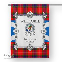 Fraser Modern Tartan Garden Flag Clan Badge Tartan Flag Scottish Tartan Garden Flag, Tartan House Flag, Tartan Flag, Crest Garden Flag, Garden Flag, Ireland Garden Flag, Family Crest, Custom Flag, Custom Garden Flag, Ireland Custom Flag, Clan Tartan Flags