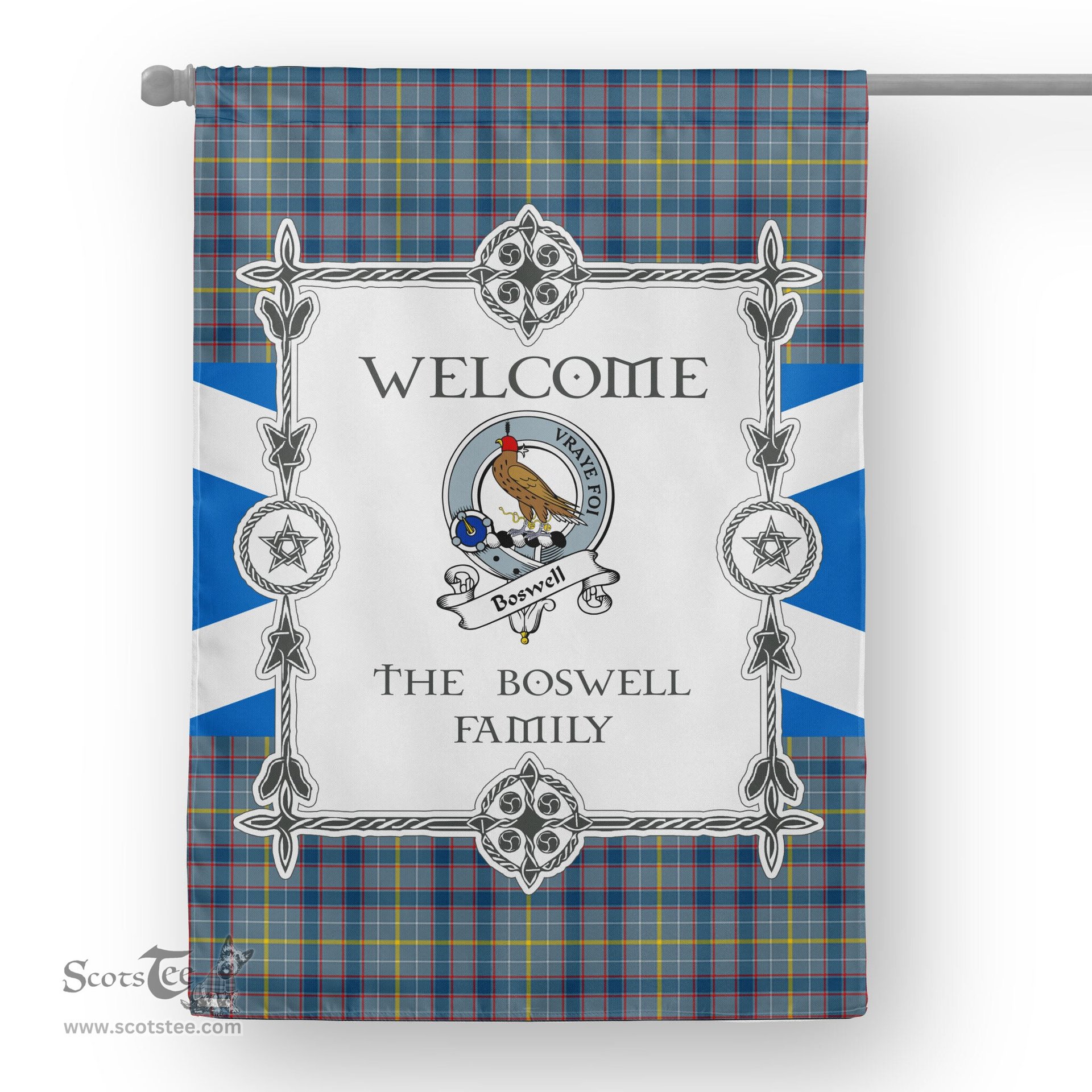 Scotstee Shop Boswell Tartan Garden Flag Clan Badge Tartan Flag Scottish Tartan House Flag, tartan garden flag, Tartan Flag, Crest Garden Flag, Garden Flag, Ireland Garden Flag, Family Crest, Custom Flag, Custom Garden Flag, Ireland Custom Flag, clan tartan flags