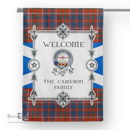 Scotstee Shop Cameron Of Lochiel Ancient Tartan Garden Flag Clan Badge Tartan Flag Scottish Tartan House Flag, tartan garden flag, Tartan Flag, Crest Garden Flag, Garden Flag, Ireland Garden Flag, Family Crest, Custom Flag, Custom Garden Flag, Ireland Custom Flag, clan tartan flags